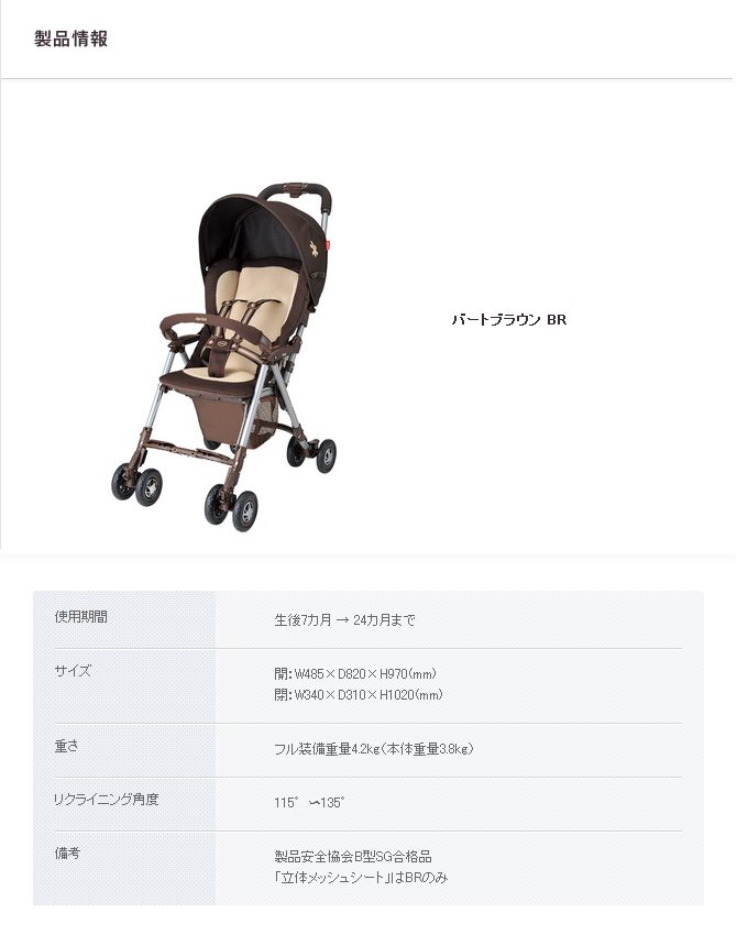 キャンディープラス　B型ベビーカー