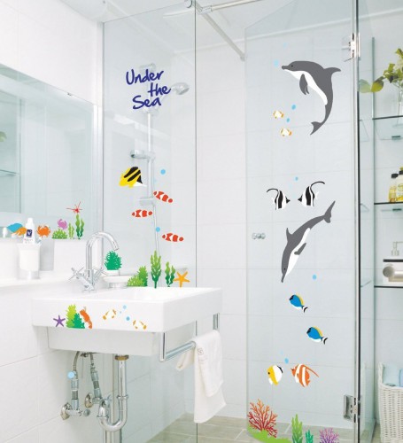 海の生き物　ウォールステッカー