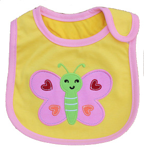 蝶々の黄色いスタイ