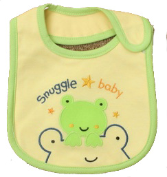 かえるの親子の黄色いスタイ