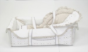 バッグdeクーファン　フジキ製　ベビーポルカベージュ