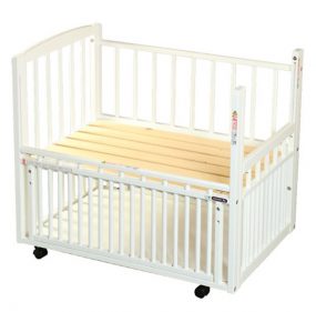 添い寝ミニベッド L型プチベリー　ホワイト　澤田工業製