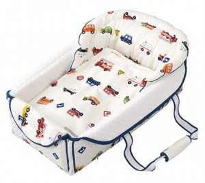 バッグdeクーファン くるまパーク 4重ガーゼケット付き  ホワイト