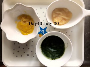 離乳食40日目