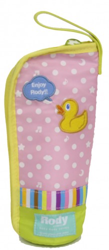 イエロー・ピンク 哺乳瓶ケース・ペットボトルホルダー Baby Rody