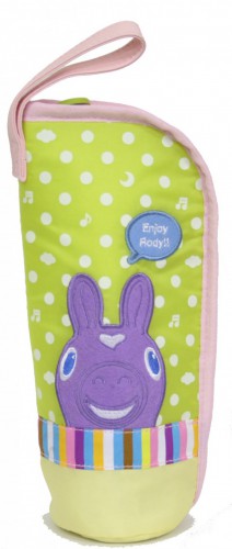 パープル・ライトグリーン 哺乳瓶ケース・ペットボトルホルダー Baby Rody