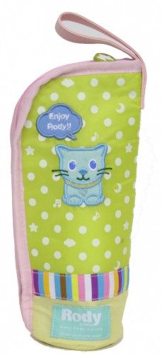 パープル・ライトグリーン 哺乳瓶ケース・ペットボトルホルダー Baby Rody