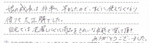 フェアレットオートスウィングのレンタルご利用後のお客様の声