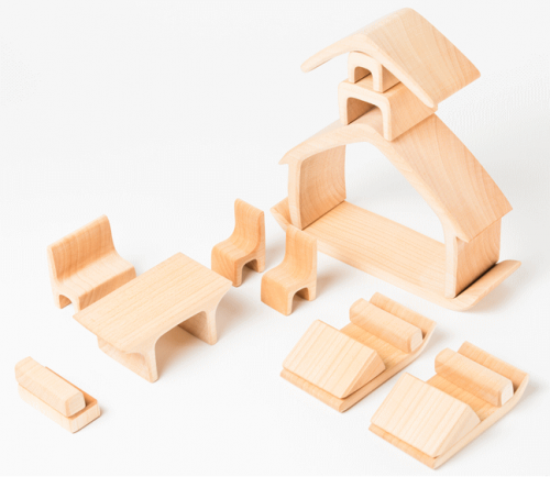 商品No.340　おうちの積木　ナチュラル