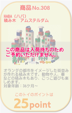 商品No.308　積み木　アムステルダム