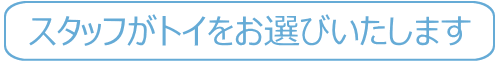 スタッフがトイをお選びいたします