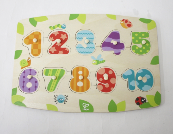 商品No.385 数字のペグパズル E1404A
