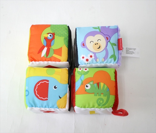 商品No.501 布おもちゃシリーズ ひっくり返そう やわらかブロック