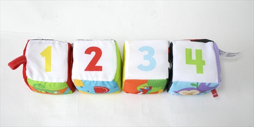 商品No.501 布おもちゃシリーズ ひっくり返そう やわらかブロック