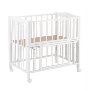 ミニベッド 折りたたみ ホワイト カトージ製ベビーベッド